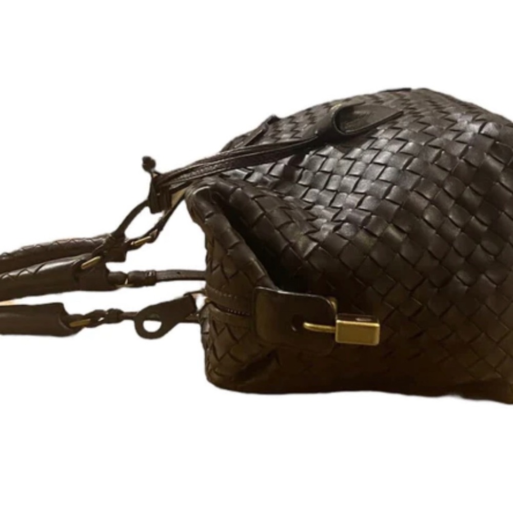 Bottega Veneta Montaigne Leather Intrecciato Weave Small Tote Shoulder Bag - Picture 3 of 4
